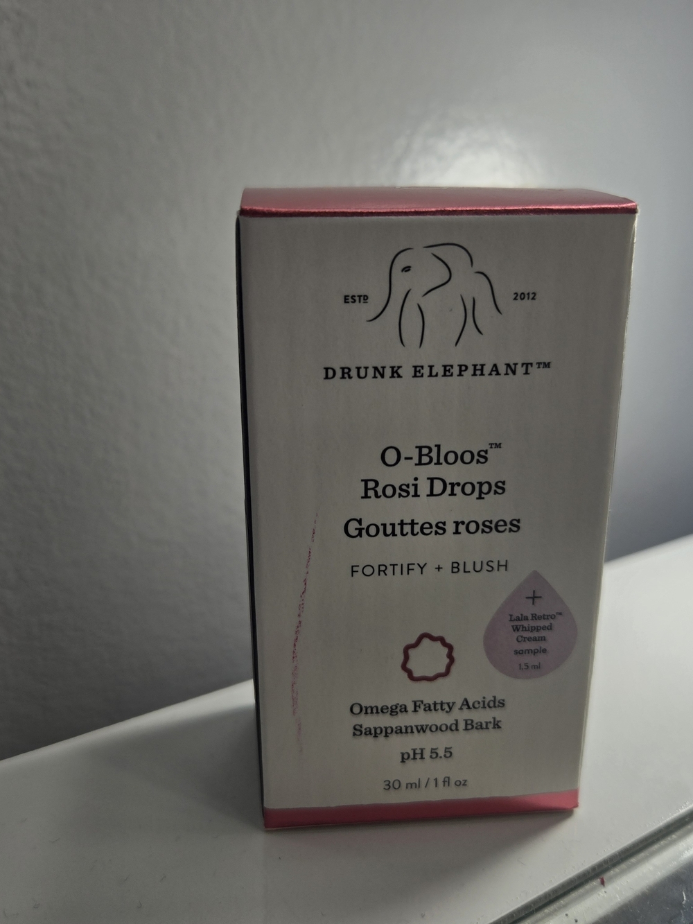 Drunk Elephant O-Bloos Rosi Drops Blush Serum - Pink/White